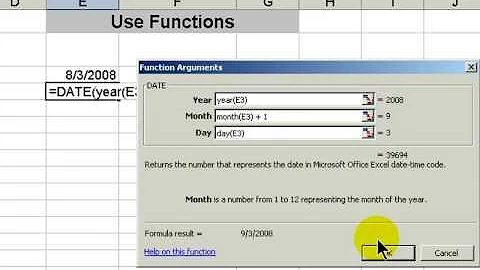 How to Calculate a Future Date in Excel 2003