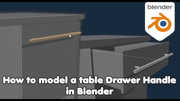 Blender Beginner Tutorial: Part 3 - How to model a table | Tips  to model the Drawer Handle