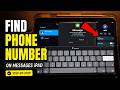How To Find Phone Number On Messages iPad | Step-By-Step