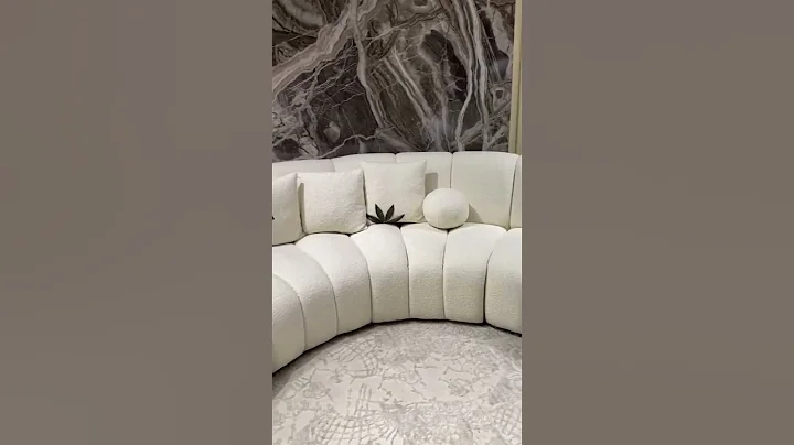 Nordic Curved Sofa | Living Room Furniture #shorts