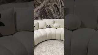 Nordic Curved Sofa | Living Room Furniture #shorts Net Worth
