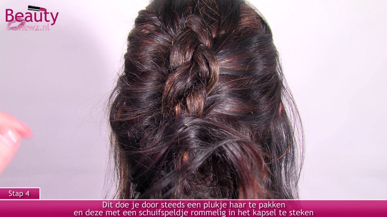 Onwijs Chic opgestoken kapsel voor dames met halflang haar - YouTube OS-72