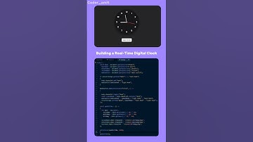 ⏱️ Real-time digital clock using HTML, CSS & JavaScript. Clean UI & live updates.#html #css #clock