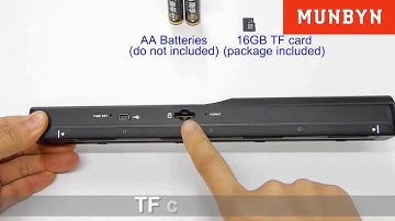 MUNBYN Document Scanner IDS001 for Photo, Pictures, Receipts, 900DPI, Scan A4 Color Home Office