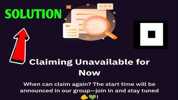 Claiming Unavailable for Now Token Table Problem Solution | Not Pixel Token Table Not Opening Solved