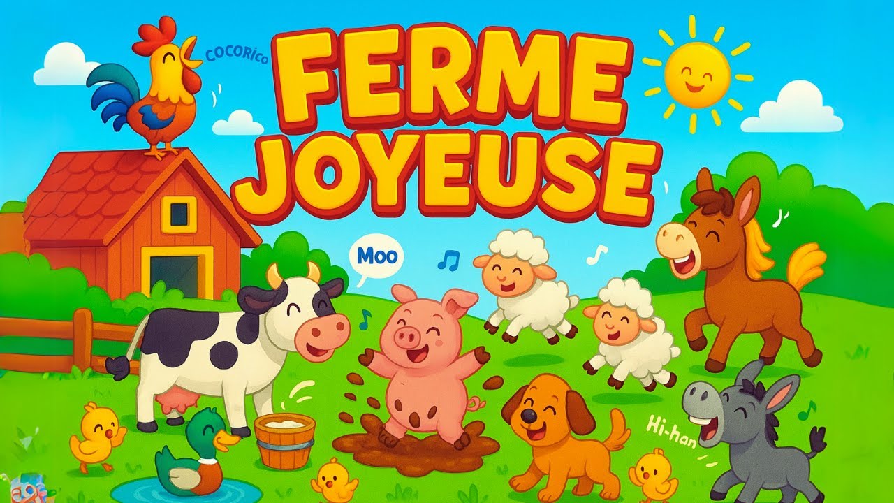 Dans la FERME JOYEUSE 🐮🎶 – Chanson Animée pour les Enfants - YouTube