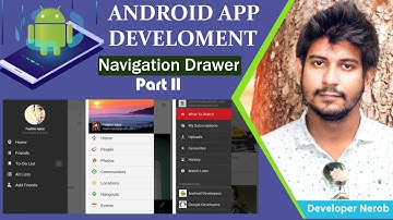 Android Bangla Tutorial how to created navigation drawer android studio part 2