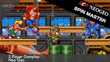 Spin Master | 2 Player Co-op Gameplay | Neo Geo | Mister FPGA