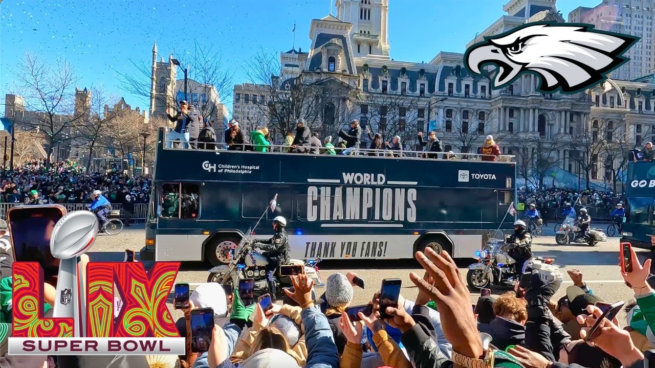 Philadelphia Eagles SUPER BOWL LIX Parade | 2025 - YouTube
