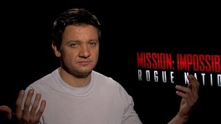 Jeremy Renner Demonstrates His Resting Murder Face