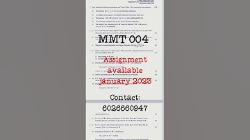 Ignou assignment jan 2023 Mscmacs