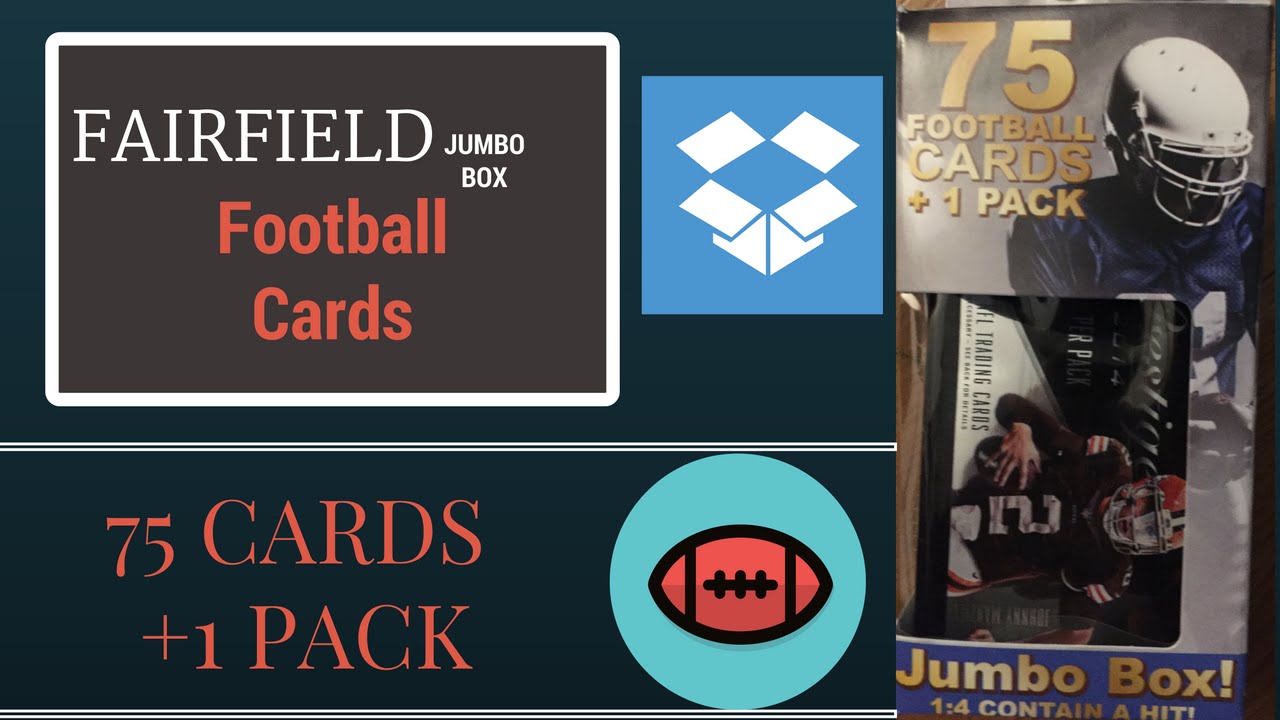 Fairfield jumbo box football cards Unboxing (very nice hit) YouTube
