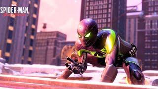 SpiderMan Miles Morales PS5 | Stealth and Combat Gameplay | Purple Reign Suit | New Game +