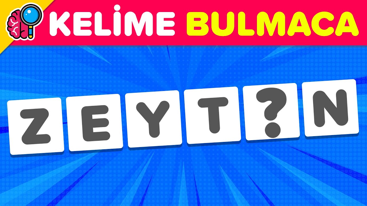Eglenceli Kelime Bulmaca Oyunu Karisik Kelimeleri Bul Youtube