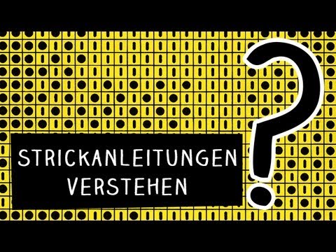 Video: Wie Man Strickmuster Liest