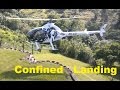 Turbo rotorway helicopter  confined landings with advanced flying