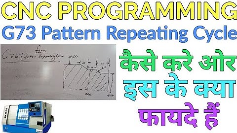 CNC Programming. G73 Pattern Repeating Cycle on CNC Machine. G73 Pattern Repeating Cycle.