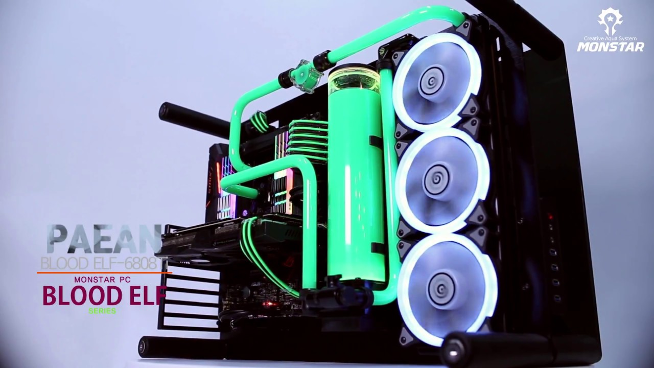 [제품영상] custom watercooling PC/open case/커스텀수냉/수냉쿨러/G.skill DDR4/ASUS ...