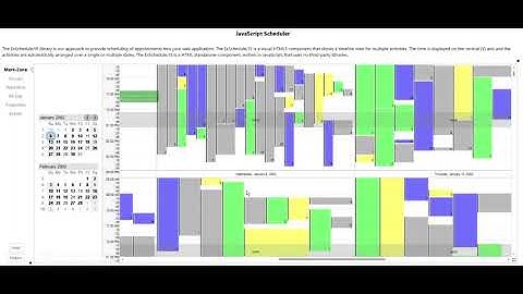 Exontrol Javascript Scheduler
