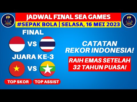 Jadwal Final Sepakbola SEA GAMES 2023 - Timnas Indonesia vs Thailand - Live RCTI