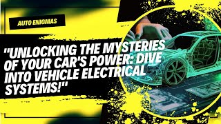 "Decoding Vehicle Electrical Systems: Unveiling the Secrets Behind Your Car's Power"