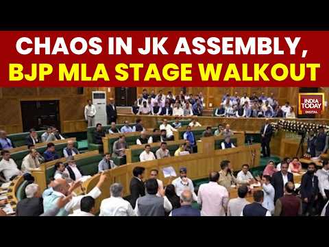 J&K Assembly Chaos: BJP MLAs Stage Walkout Over Corruption Debate, Target Omar Abdullah Government
