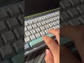 Gateron moly yellow #asmr #customkeyboard #keyboard #calm #gateron