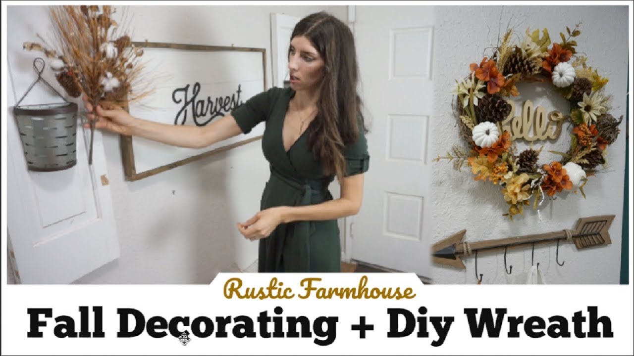 Fall Decorate With Me & Dollar Tree DIY Fall Wreath | Momma From Scratch