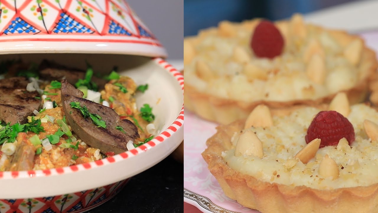 Kafteji au foie , Tarte à la crème d'amande - koujinetna Haka - EP 34