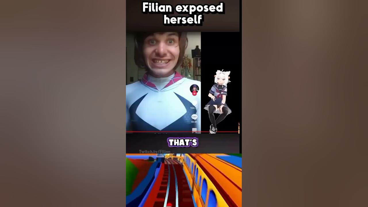Filian face reveal vtuber shorts twitch memes YouTube