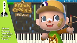 Animal Crossing Wild World - 2:00 AM Theme (Piano Cover) + Sheets & Midi