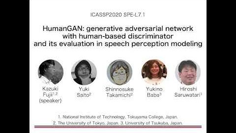 HumanGAN: generative adversarial network with human-based discriminator  (ICASSP2020)