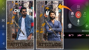 Attitude lyrics video editing in kinemaster | new video editing kinemaster 2022 | status banaye