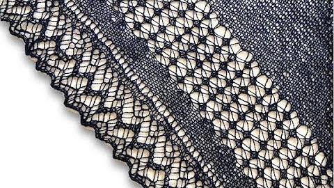 How to Wet Block a Knitted Lace Shawl