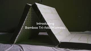 Bamboo Tri-Fold EcoDoze Mattress - Your Perfect Travel Companion!