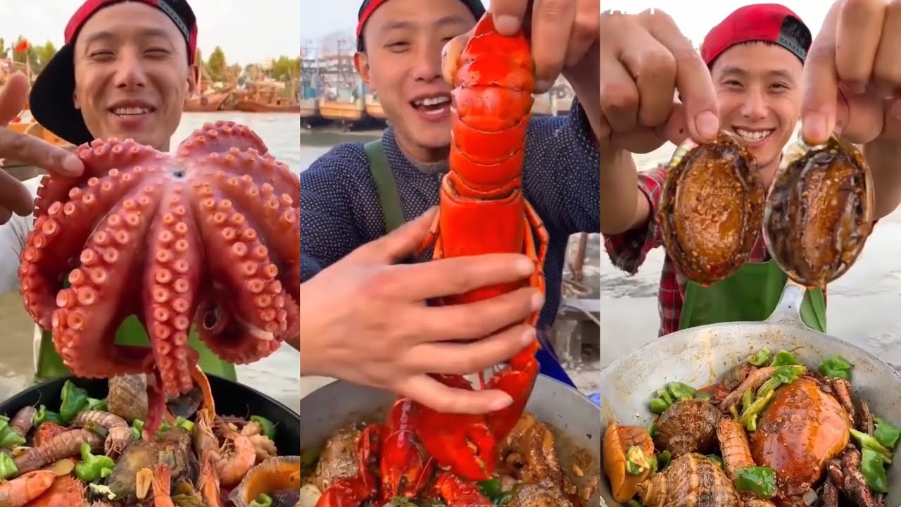 62 CHINESE FISHERMAN EAT SEAFOODNGƯ DÂN TRUNG QUỐC ĂN HẢI SẢN NGON