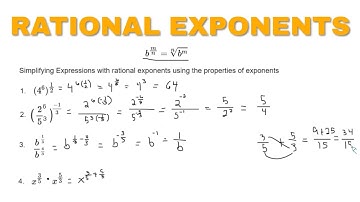 Simplifying Expressions with Rational Exponents using the Properties of Exponents (Part 2 of 2)