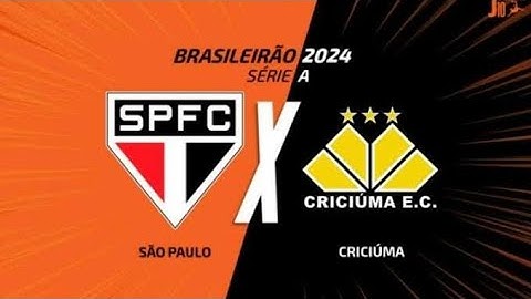 SÃO PAULO 2X1 CRICIÚMA Melhores Momentos - Campeonato Brasileiro 2024