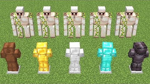 which armor can save you from iron golem?