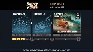 NfS: No Limits - Bentley Continental GT Day3 complete