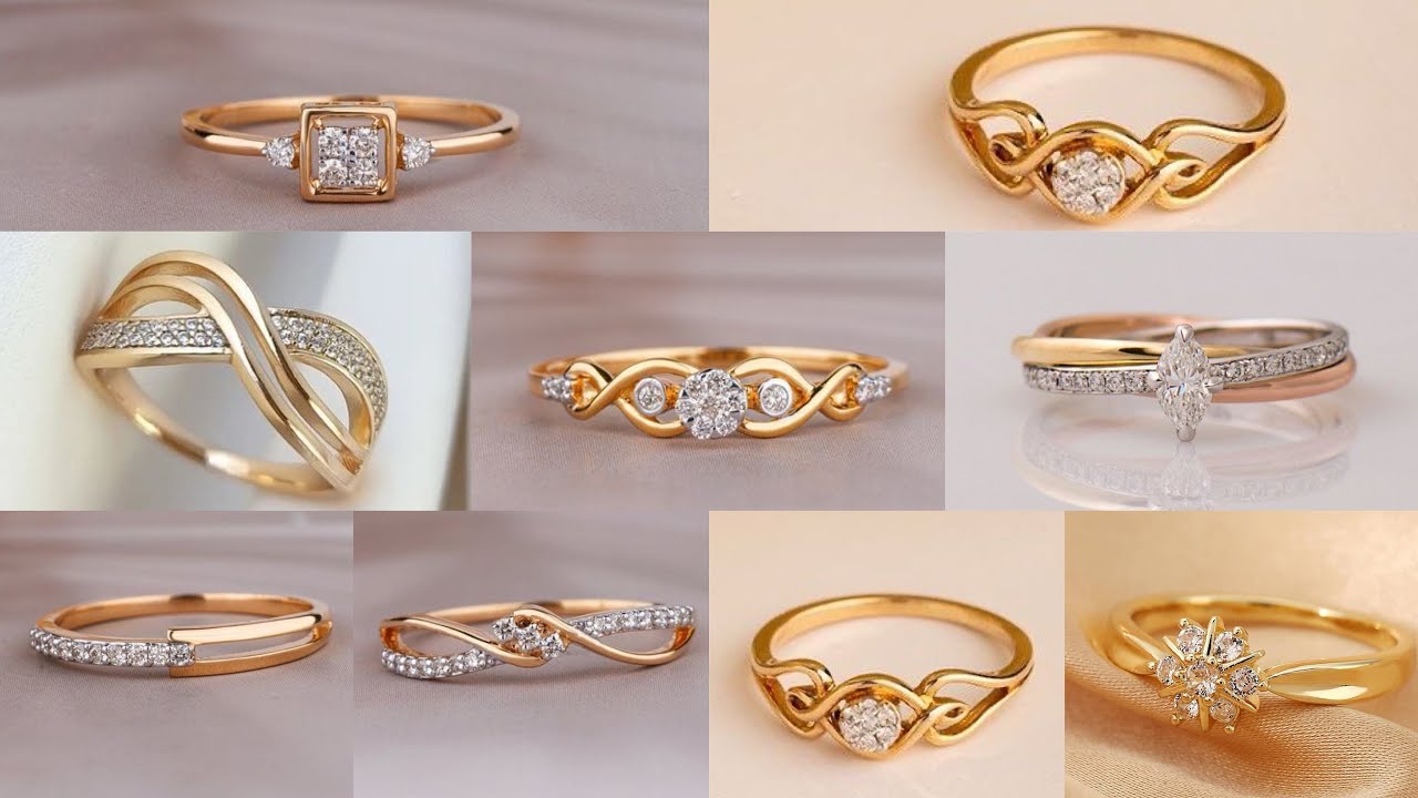 Elegant Gold Rings Collection | Timeless Beauty & Sparkling Designs ...