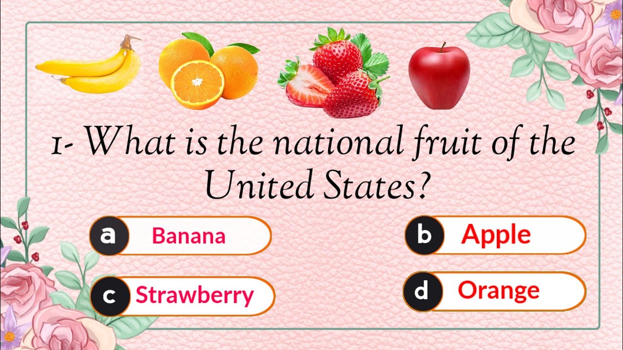 What Is The National Fruit Of The United States