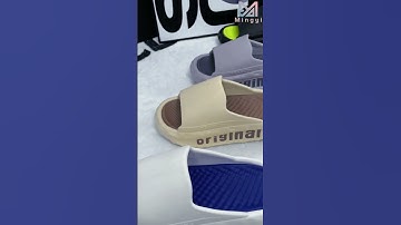 Print logo on color matching slippers | Men fashion slides | Wholesaler #shorts