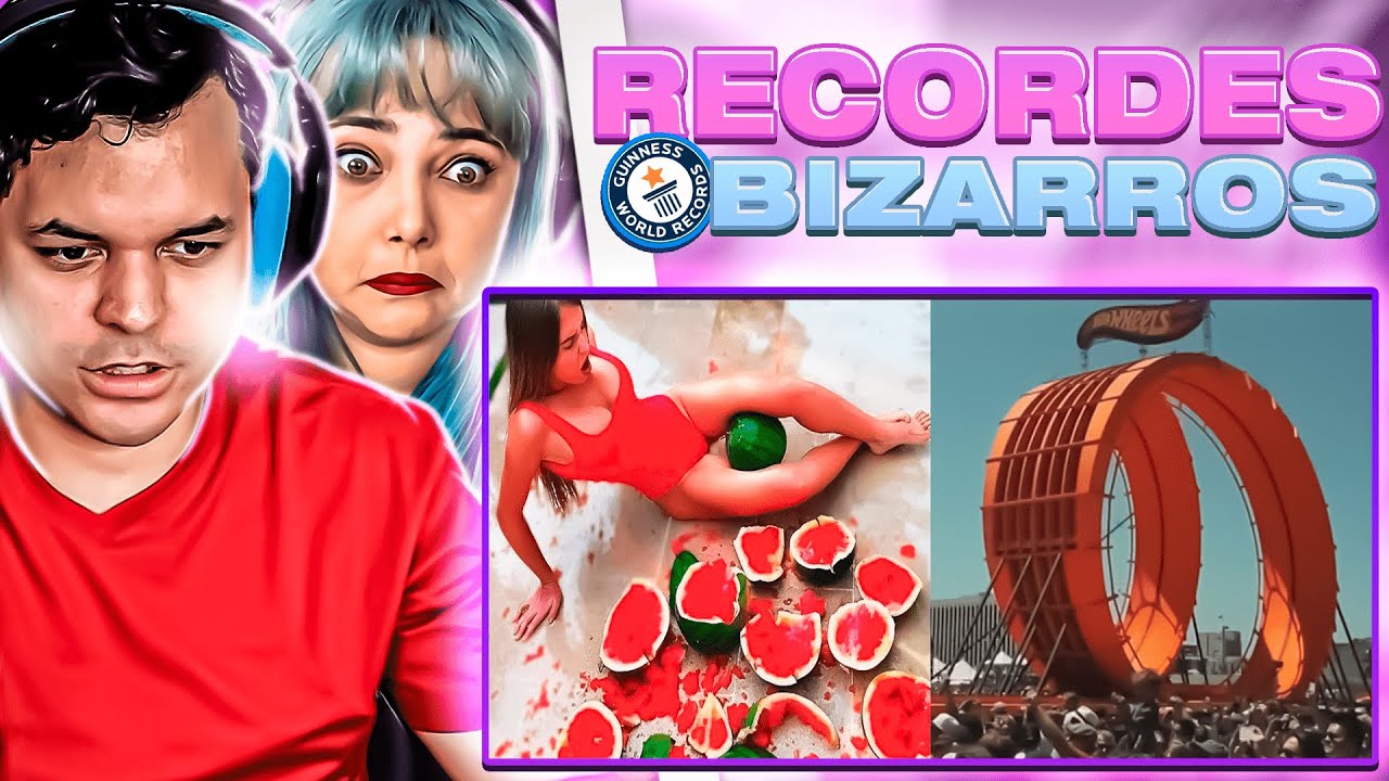 🔴 Os Recordes Mais Incríveis e Bizarros do Mundo! (Fala de Tudo) ‹ REACT ›