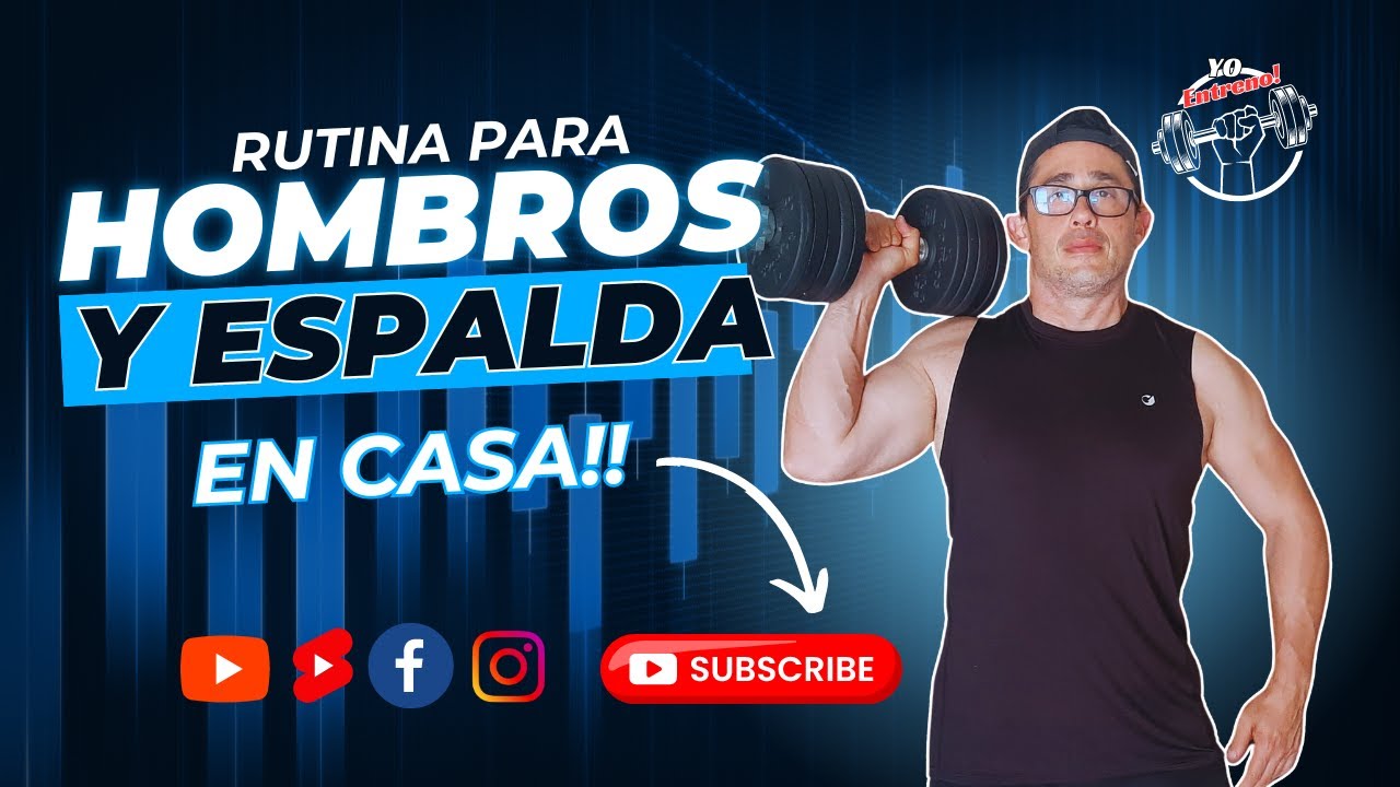 RUTINA DE HOMBROS Y ESPALDA EN CASA 🏋️‍♀️💯💥🔥 - YouTube