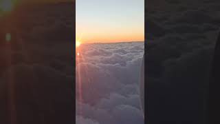 Flying in clouds listening Aerosmith