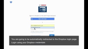 Bosch Security - Project Assistant software - (Optional) Step 9: Cloud - Add/sync Dropbox