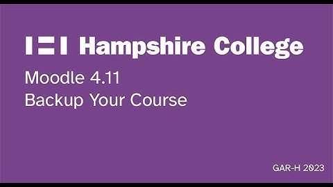 Moodle 4 1 Backup a Course