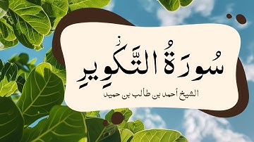 سورة التكوير بتلاوة الشيخ احمد بن طالب بن حميد