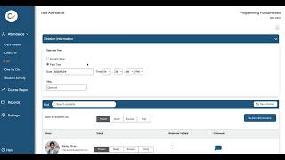 Qwickly | Taking Attendance using List Mode